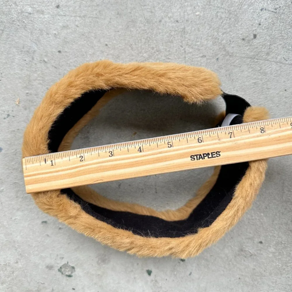 Brown Faux Fur Headband Head Wrap